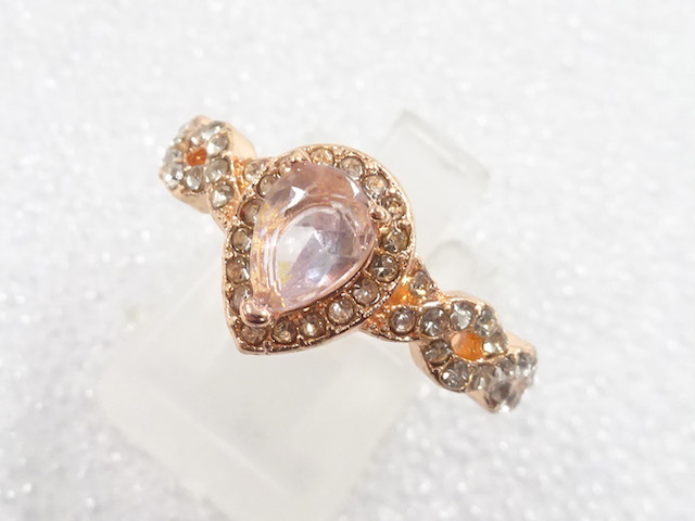 JAPANESE KIMONO / ANTIQUE CRYSTAL RING (SIZE 18)